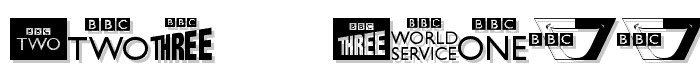 BBC TV Channel Logos font